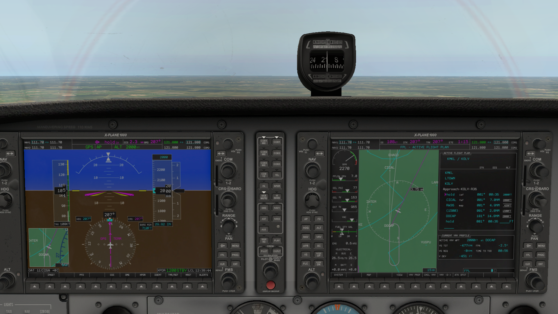 G1000 Autopilot Fails to correctly enter publish approach holds X