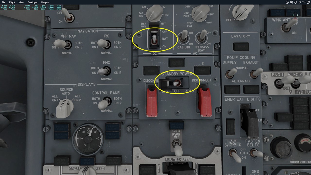 How can I fix a problem were I can't turn off the standby power and