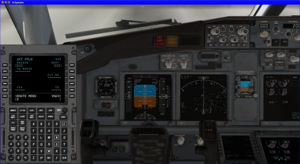 How do you activate the "INIT" screen of the FMC in X-Plane 11's 737